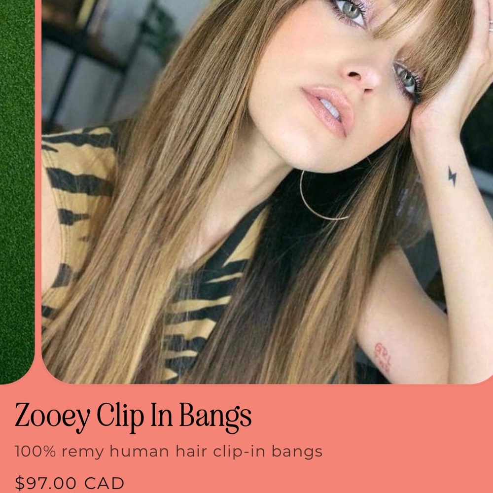 Clip In Bangs - Brown
